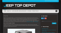 Desktop Screenshot of jeeptopdepot.com